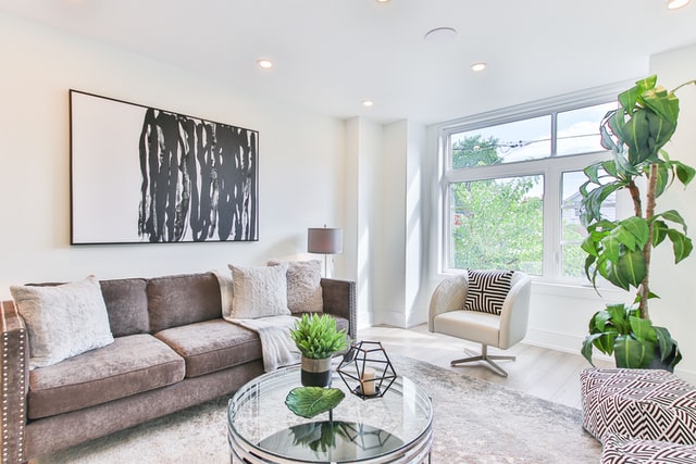 Living room interior design in Tricity
