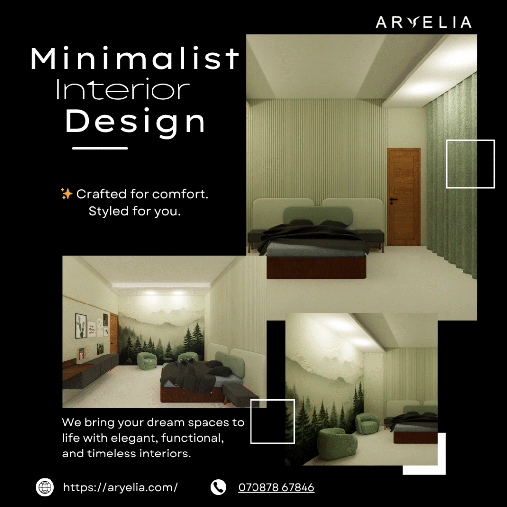 Aryelia Designs offers Panchkula interior design services with turnkey solutions for 2BHK and 3BHK interiors in Panchkula, covering complete 2BHK and 3BHK home transformations