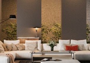 Contemporary living room interior design in Panchkula featuring neutral tones and minimalist decor