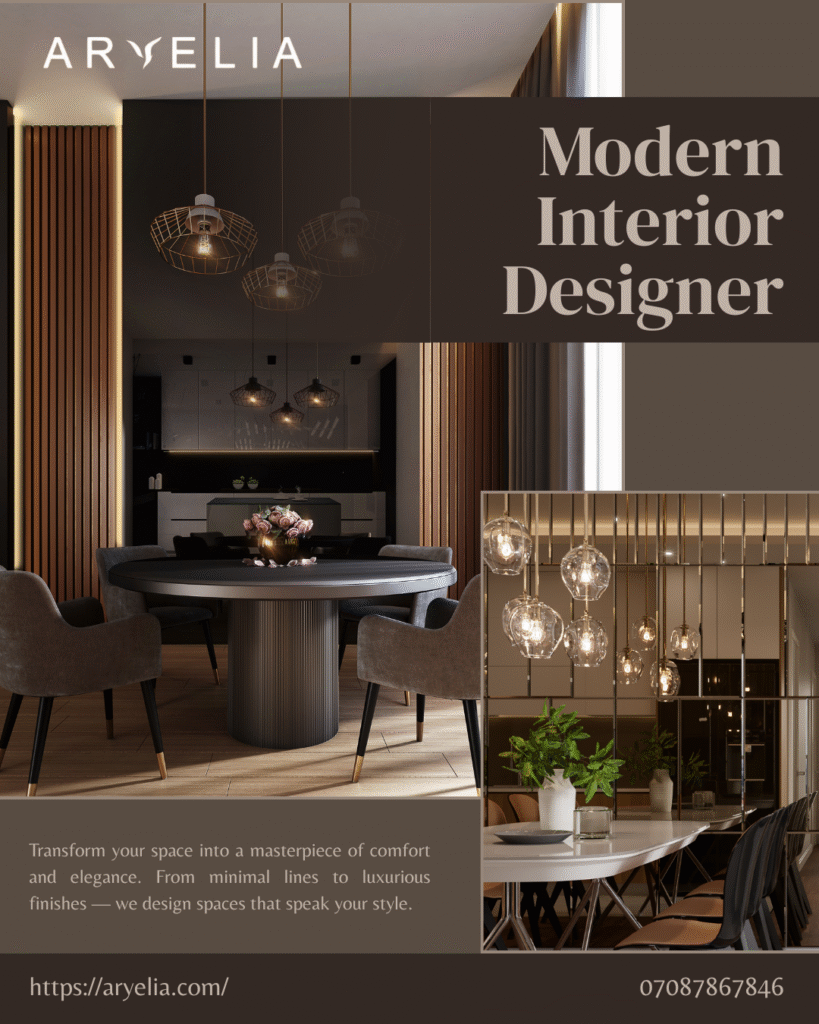 Aryelia team delivering the best turnkey interior design services in Tricity