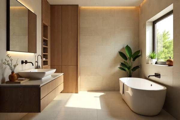modern bathroom designs by Aryelia Design Studio