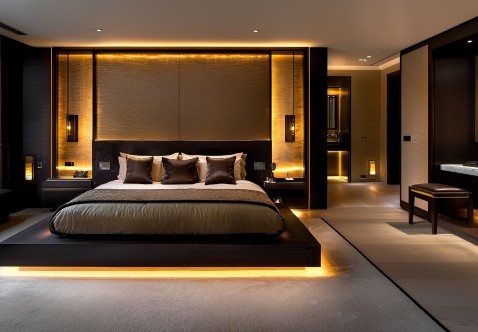 Modern and contemporary interior design style with clean lines and minimalist decor