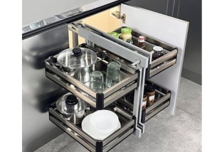 Smart storage and space-optimized modular kitchen designed by the best modular kitchen designers in Panchkula