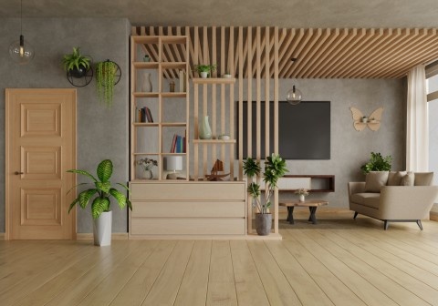 Eco-friendly home interiors using sustainable materials by Turnkey Interior Design in Panchkula.