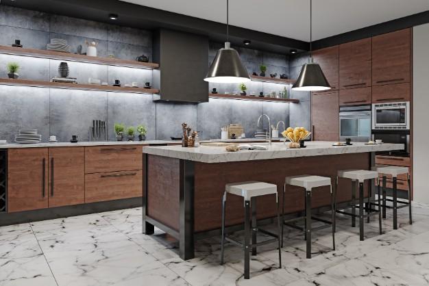 Modular kitchen and wardrobe design in Chandigarh with space-saving cabinets, modern finishes, and budget-friendly storage solutions.