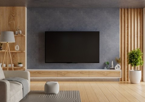 Customized wardrobe and TV unit design for home interior design in Tricity, featuring modern storage solutions, space optimization, and stylish finishes for organized and elegant living spaces.