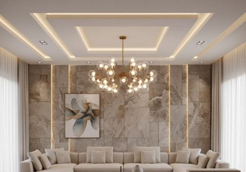 Premium living room ceiling ideas for Chandigarh interiors
