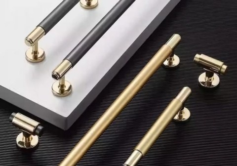 Premium modular kitchen hardware including soft-close hinges, drawer channels, and pull-out systems for long-lasting kitchen cabinets in Chandigarh.