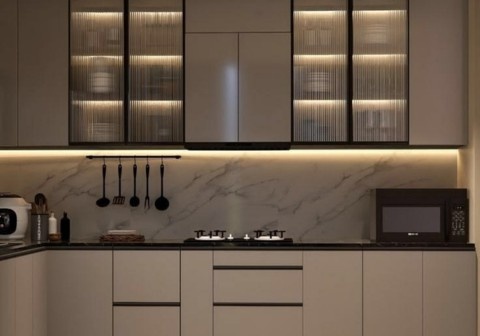 Modular kitchen and wardrobe design in Chandigarh with custom cabinets, modern storage solutions, and premium turnkey interiors for contemporary homes.